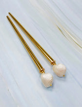 Load image into Gallery viewer, Pearl Shell Hair Sticks, Wedding Hair Stick Bridal Hair Pins