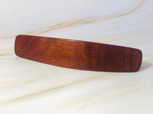 Load image into Gallery viewer,  Wooden barrette, Large Borneo Rosewood red wood hair clip