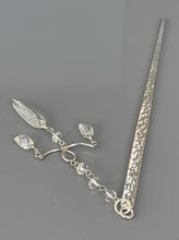 Load image into Gallery viewer, Luxury Sterling Silver Hair Stick Kanzashi Unique Hair Stick for Long Hair