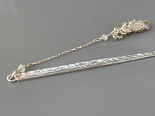Load image into Gallery viewer, Luxury Sterling Silver Hair Stick Moonstone Silver Kanzashi