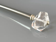 Load image into Gallery viewer, Faceted Rock Crystal hair stick, gemstone hair sticks, Rock Crystal hair pin, shawl pin