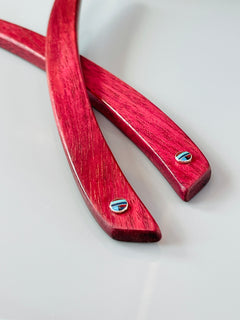 Purpleheart Sunface Southwestern hair jewelry, silver Sunface Native Hair Accessories