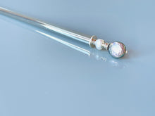 Load image into Gallery viewer, Pale Blue Pearl hair stick, Wedding Hair Stick 