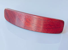 XL Padauk wood barrette, thick hair barrette, thick hair clip, red wood barrette,