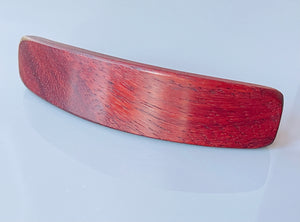 XL Padauk wood barrette, thick hair barrette, thick hair clip, red wood barrette,