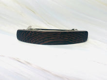Load image into Gallery viewer, Medium Wenge Wood Hair Barrette, wood barrette, wooden barrette