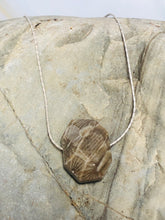 Load image into Gallery viewer, Petoskey Stone Necklace, Simple Silver Petoskey Stone Necklace