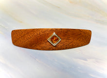Load image into Gallery viewer, Mahogany Genuine Baltic Amber barrette, Amber Luxury Barrette Elegant Hair Clip
