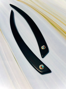 Ebony and Sunface Southwestern hair sticks, silver Sunface gemstone luxury hair stick