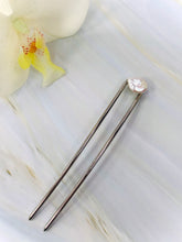 Load image into Gallery viewer, Pearl Hair Pin, Wedding Hair Pin Bridal Hair Pin, Silver Wedding hair stick