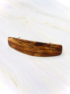 Spalted Koa wood barrette,  AAA Medium wood hair clip,  fine hair barrette, wooden barrette,