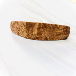Medium Maple Burl wood barrette, wooden hair clip, wooden barrette