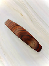 Load image into Gallery viewer, Thick Hair Barrette for women XL Kingwood rosewood wooden barrette, wood hair clip