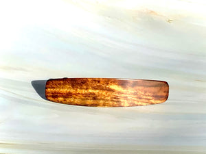 Medium Chechen wood hair barrette, wood hair clip, wooden barrette, wooden hair clip, fine hair barrette