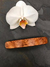 Load image into Gallery viewer, XL Maple Burl wood barrette for thick hair, thick hair barrette
