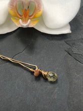 Load image into Gallery viewer, Sunstone and Citrine Gemstone Bobby Pin, unique bobby pin