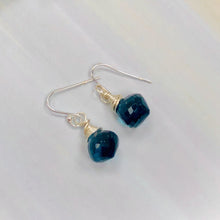 Load image into Gallery viewer, Dainty Hydro Quartz Raindrop Earrings