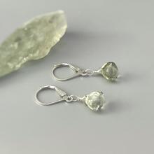 Load image into Gallery viewer, a pair of earrings sitting next to a piece of rock