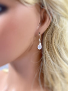 Smooth Moonstone Earrings
