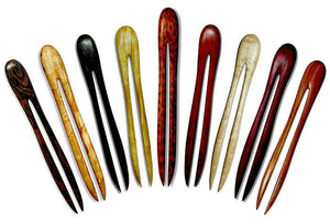 Wood hairpins, wooden hairpins, wood shawl pins, wood sweater pins