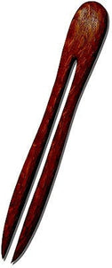 Leopardwood Wooden Hair Pin, wood hair fork