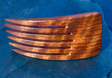 Load image into Gallery viewer, Bubinga wood Hair Comb, wooden hair comb, handmade hair combs