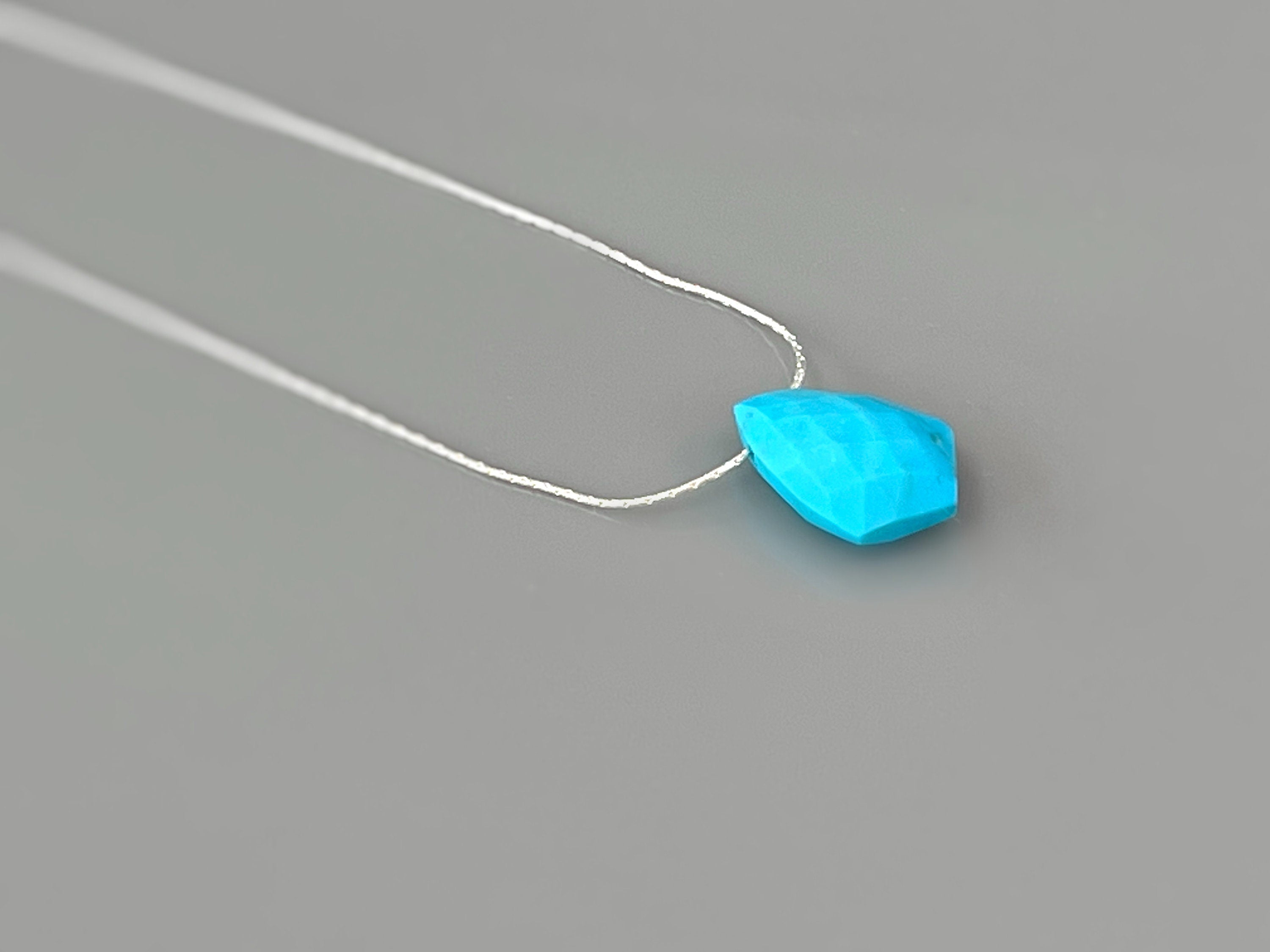 Turquoise Necklace Gold, Sterling Silver Handmade Turquoise Jewelry Choker