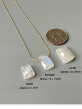 Load image into Gallery viewer, Moonstone Necklace Sterling Silver Gemstone Pendant