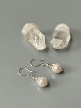 Load image into Gallery viewer, Pearl Earrings Dangle Sterling Silver Dainty Pearl Drop Earrings handmade pearl jewelry minimalist wedding earrings gifts for bridesmaids