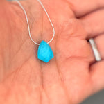 Turquoise Necklace Gold, Sterling Silver Handmade Turquoise Jewelry Choker