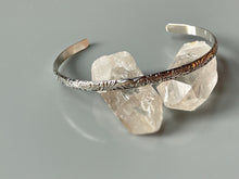 Load image into Gallery viewer, Dainty Sterling Silver Floral Cuff Bracelet
