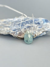 Load image into Gallery viewer, Aquamarine Necklace Sterling Silver