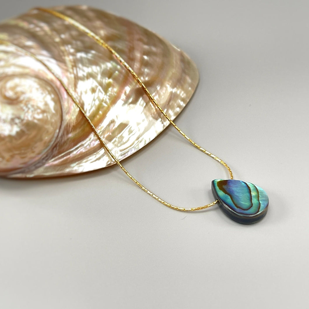 Abalone Shell Pendant Necklace Summer jewelry for beach wedding