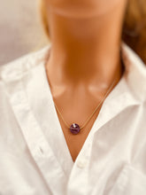 Load image into Gallery viewer, Dainty Amethyst Necklace Gold, Silver