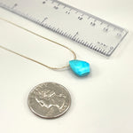 Turquoise Necklace Gold, Sterling Silver Handmade Turquoise Jewelry Choker