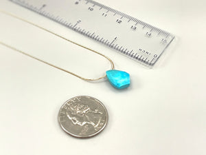 Turquoise Necklace Gold, Sterling Silver Handmade Turquoise Jewelry Choker