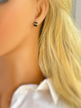 Load image into Gallery viewer, Raw Black Onyx Stud Earrings