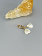 Load image into Gallery viewer, Mother of Pearl Earrings Gold, Silver Iridescent Summer Jewelry