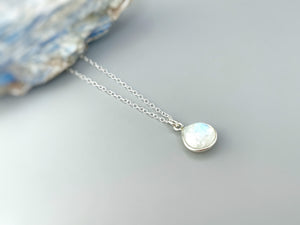 Moonstone Necklace Sterling Silver
