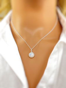 Moonstone Necklace Sterling Silver