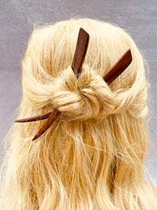 Cherry Wood Hair Sticks Wooden Hair Bun Holder for Women with Long Hair